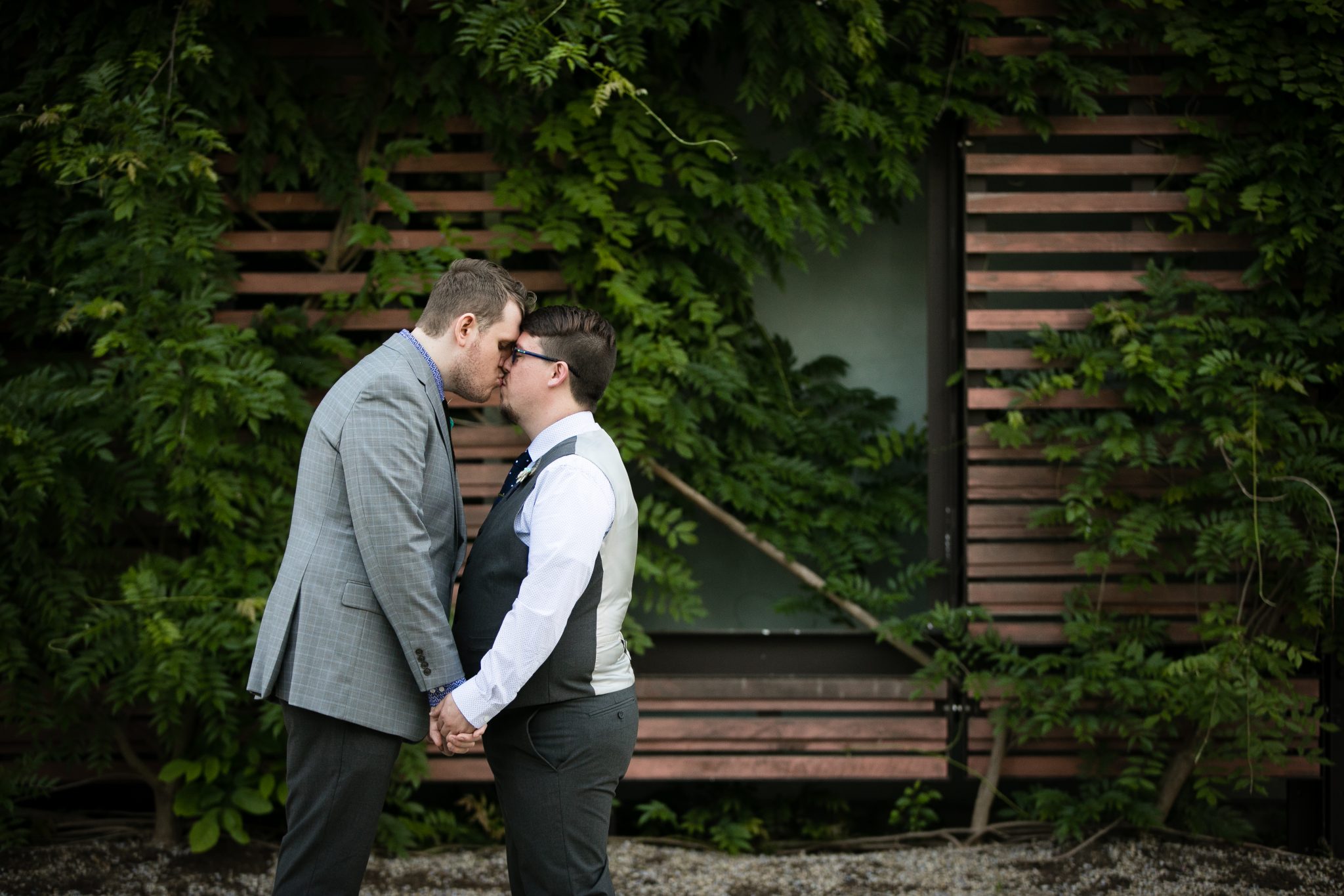 LGBT friendly wedding photographer morris museum wedding