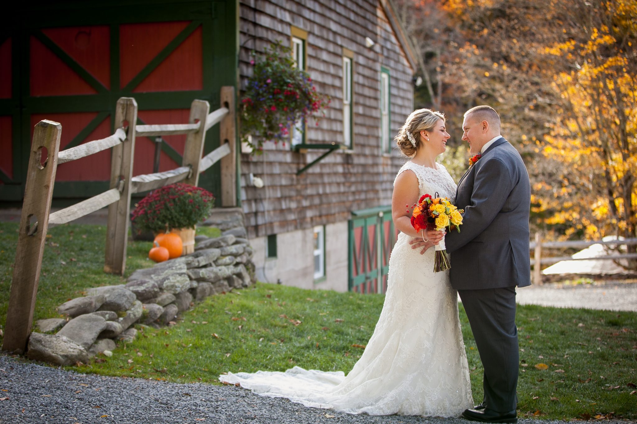 Upstate NY Wedding Fall Photography at Full Moon Resort