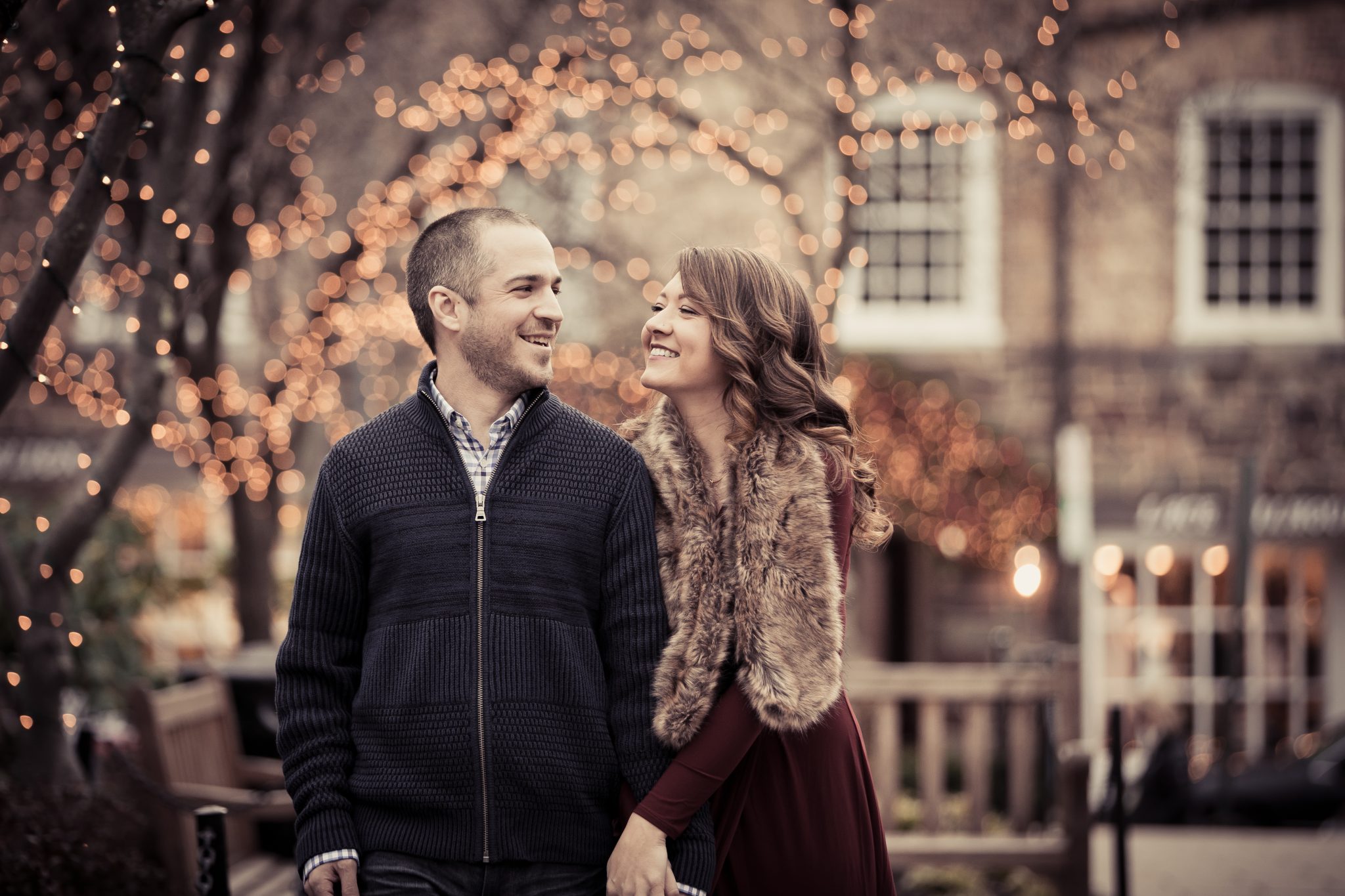 Princeton Engagement Photography Christmas Winter Themed Shoot